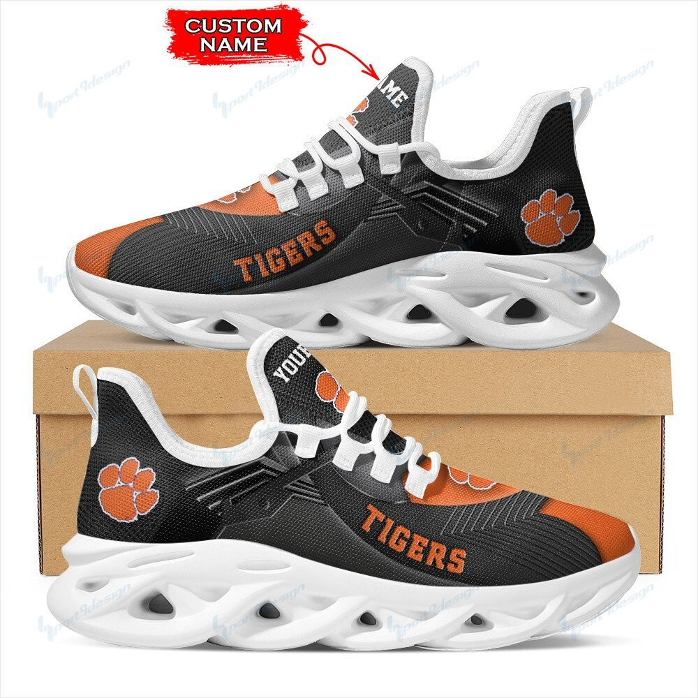 Clemson Tigers Personalized Max Soul YZ Running Sneakers 292 - Famjoys Clemson Tigers Personalized Max Soul YZ Running Sneakers 292 - Famjoys