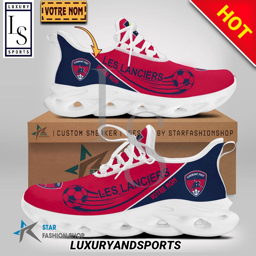 Clermont Foot Auvergne 63 Ligue 1 Custom Name Max Soul Shoes