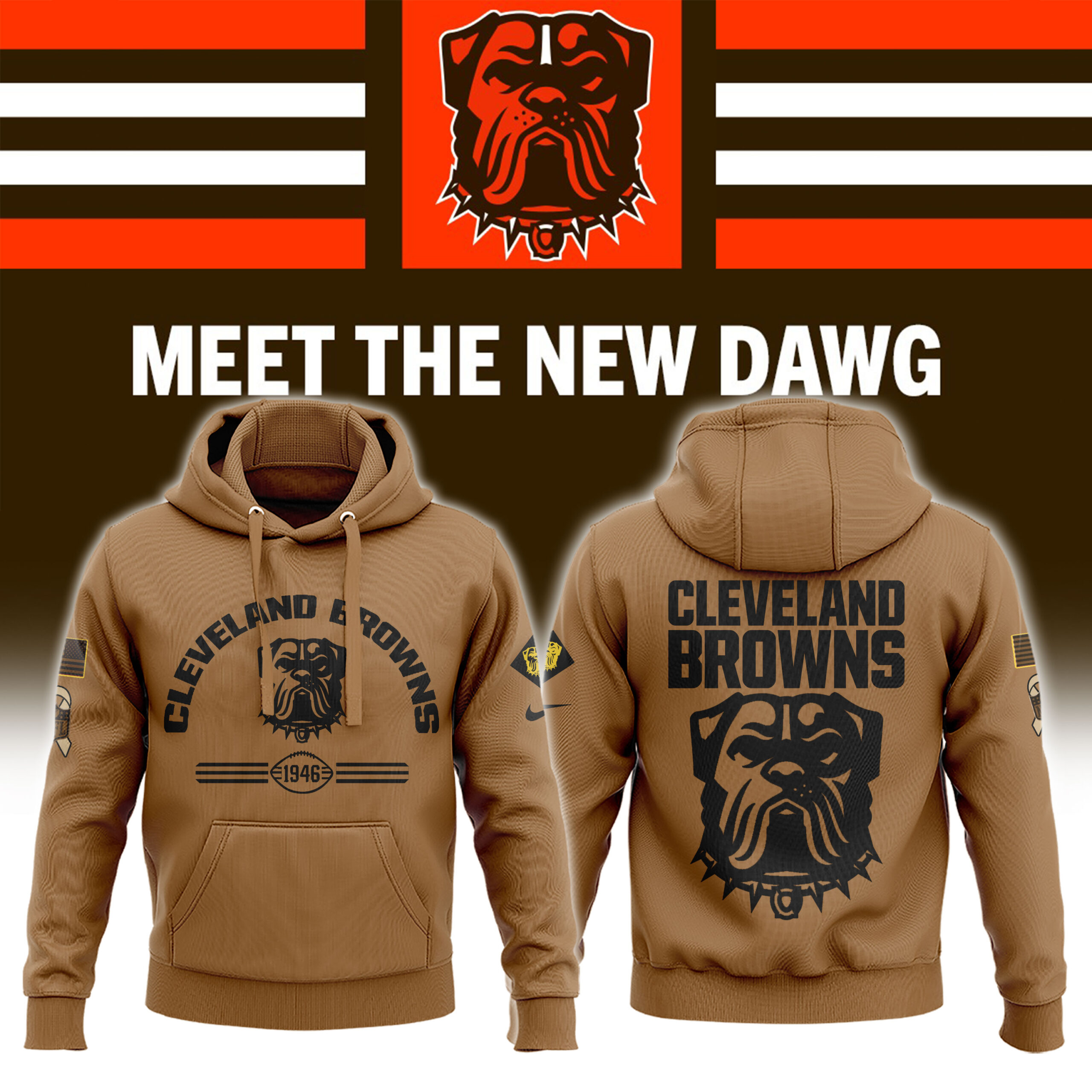 Cleveland Brown Hoodie - Famjoys Cleveland Brown Hoodie - Famjoys