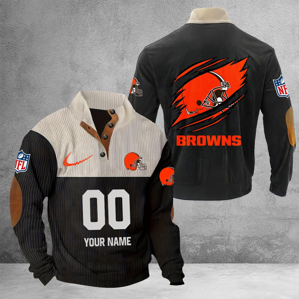 Cleveland Browns 2D Fleece Sweater