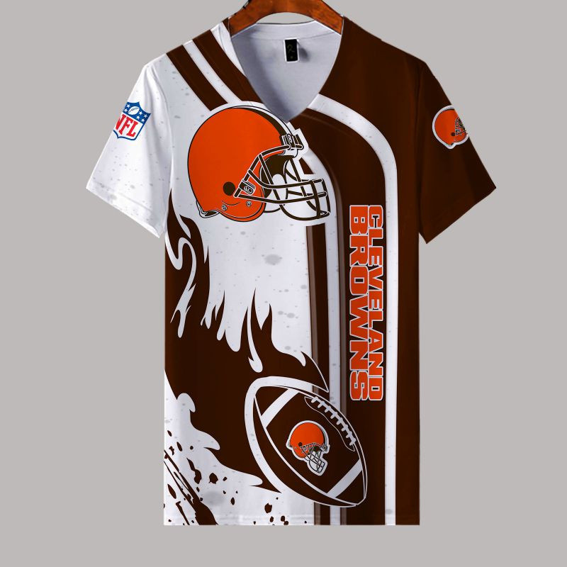 Cleveland Browns All Over Print Caftan3853 - Famjoys Cleveland Browns All Over Print Caftan3853 - Famjoys