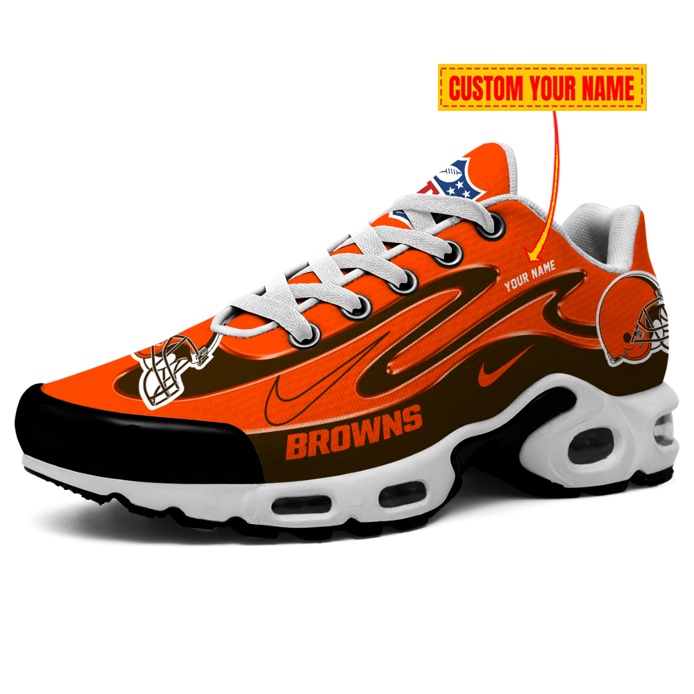 Cleveland Browns-Best Gift For Fans Double Swoosh Personalized H56 Shoes-SP28122308ID02DS01 - Famjoys Cleveland Browns-Best Gift For Fans Double Swoosh Personalized H56 Shoes-SP28122308ID02DS01 - Famjoys