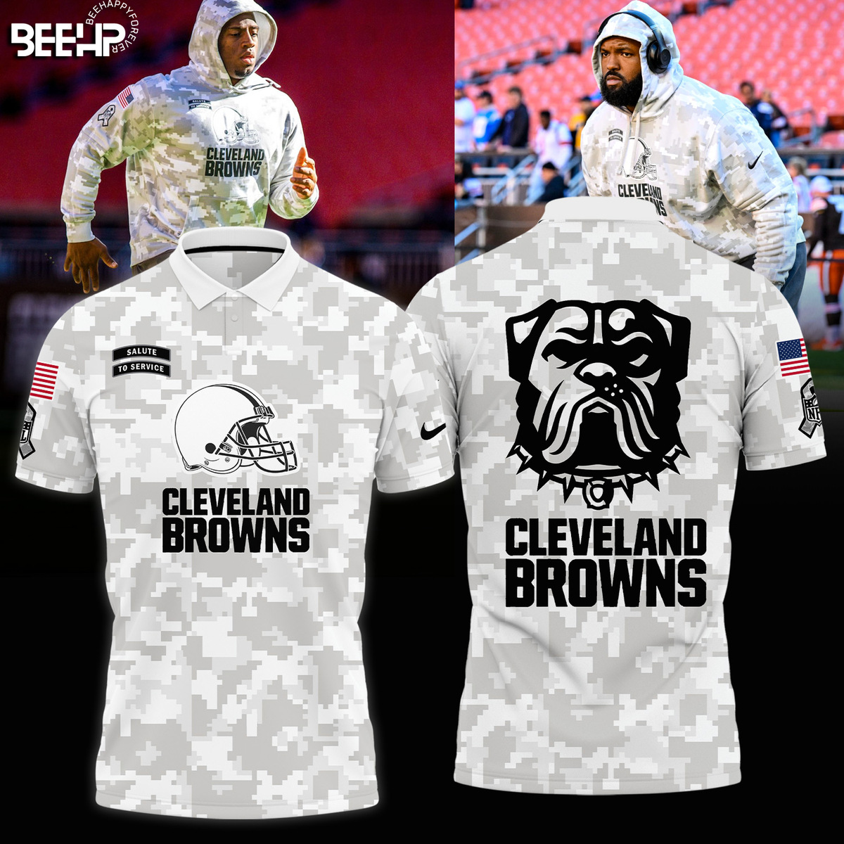 Cleveland Browns Camo Salute to Service Combo - Famjoys Cleveland Browns Camo Salute to Service Combo - Famjoys