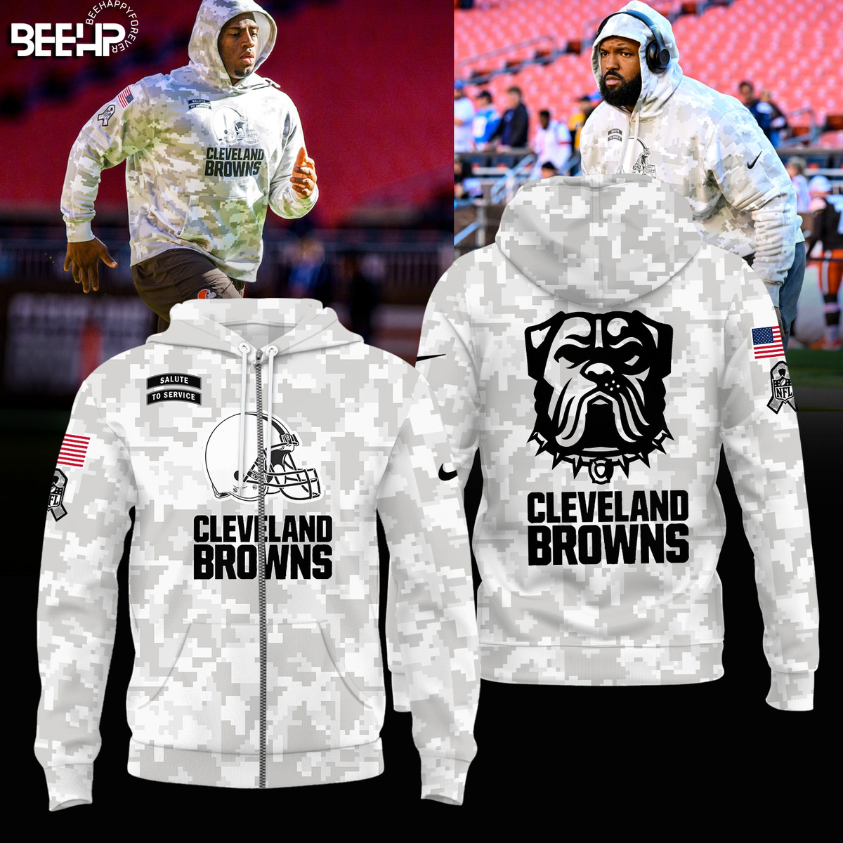 Cleveland Browns Camo Salute to Service Combo - Famjoys Cleveland Browns Camo Salute to Service Combo - Famjoys