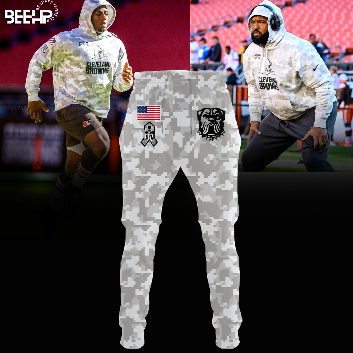 Cleveland Browns Camo Salute to Service Combo - Famjoys Cleveland Browns Camo Salute to Service Combo - Famjoys