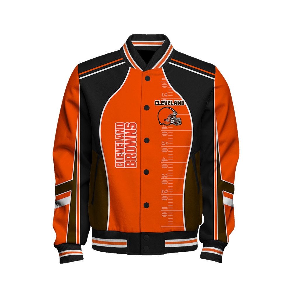 Cleveland Browns - Classic And Modern Unisex Varsity Jacket - Famjoys Cleveland Browns - Classic And Modern Unisex Varsity Jacket - Famjoys