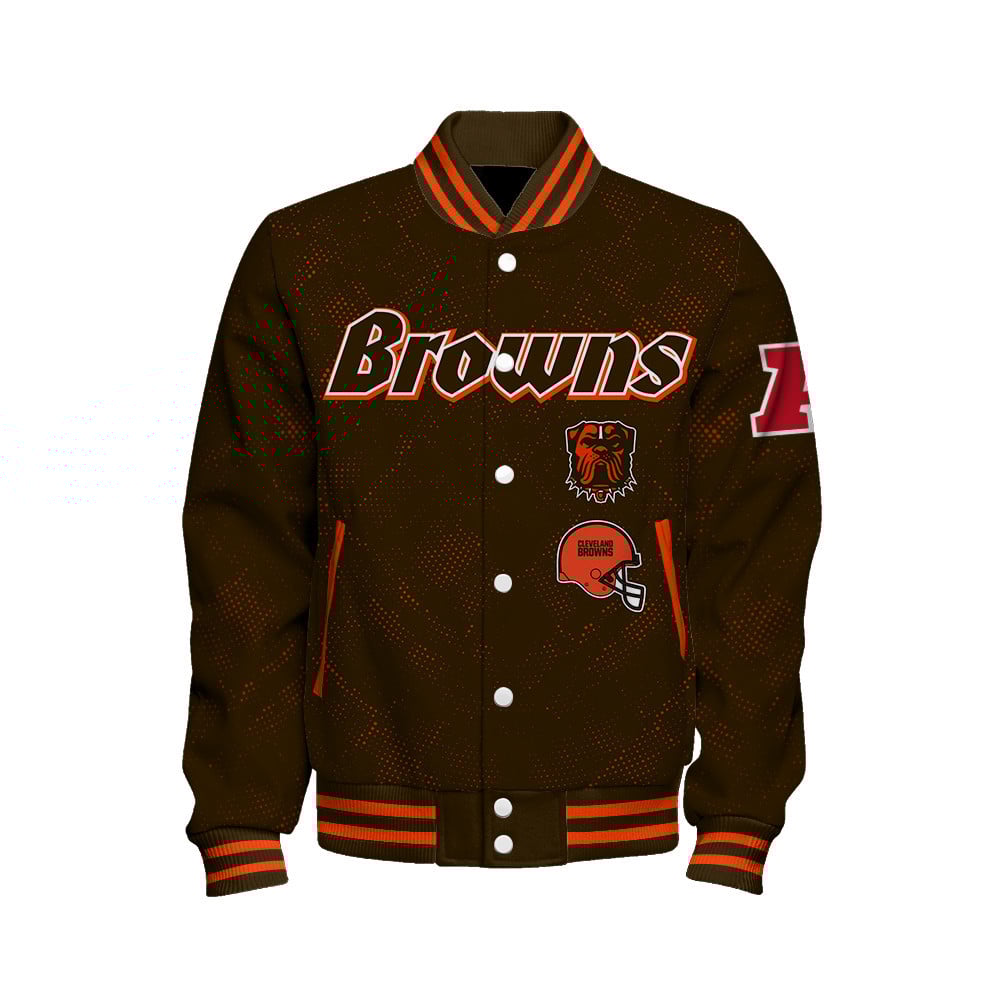 Cleveland Browns - Continue Writing The Dream Unisex Varsity Jacket - Famjoys Cleveland Browns - Continue Writing The Dream Unisex Varsity Jacket - Famjoys