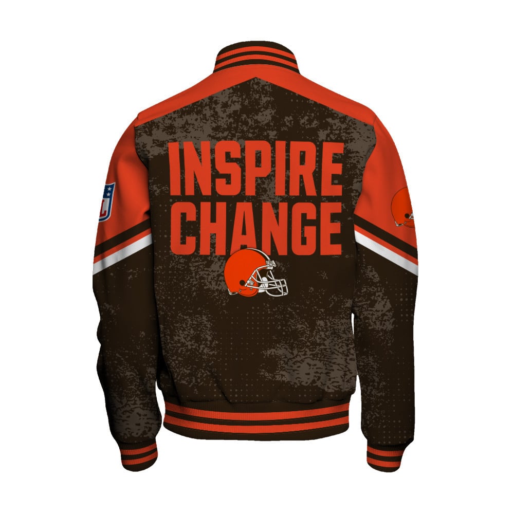 Cleveland Browns - Immortal Style Unisex Varsity Jacket - Famjoys Cleveland Browns - Immortal Style Unisex Varsity Jacket - Famjoys