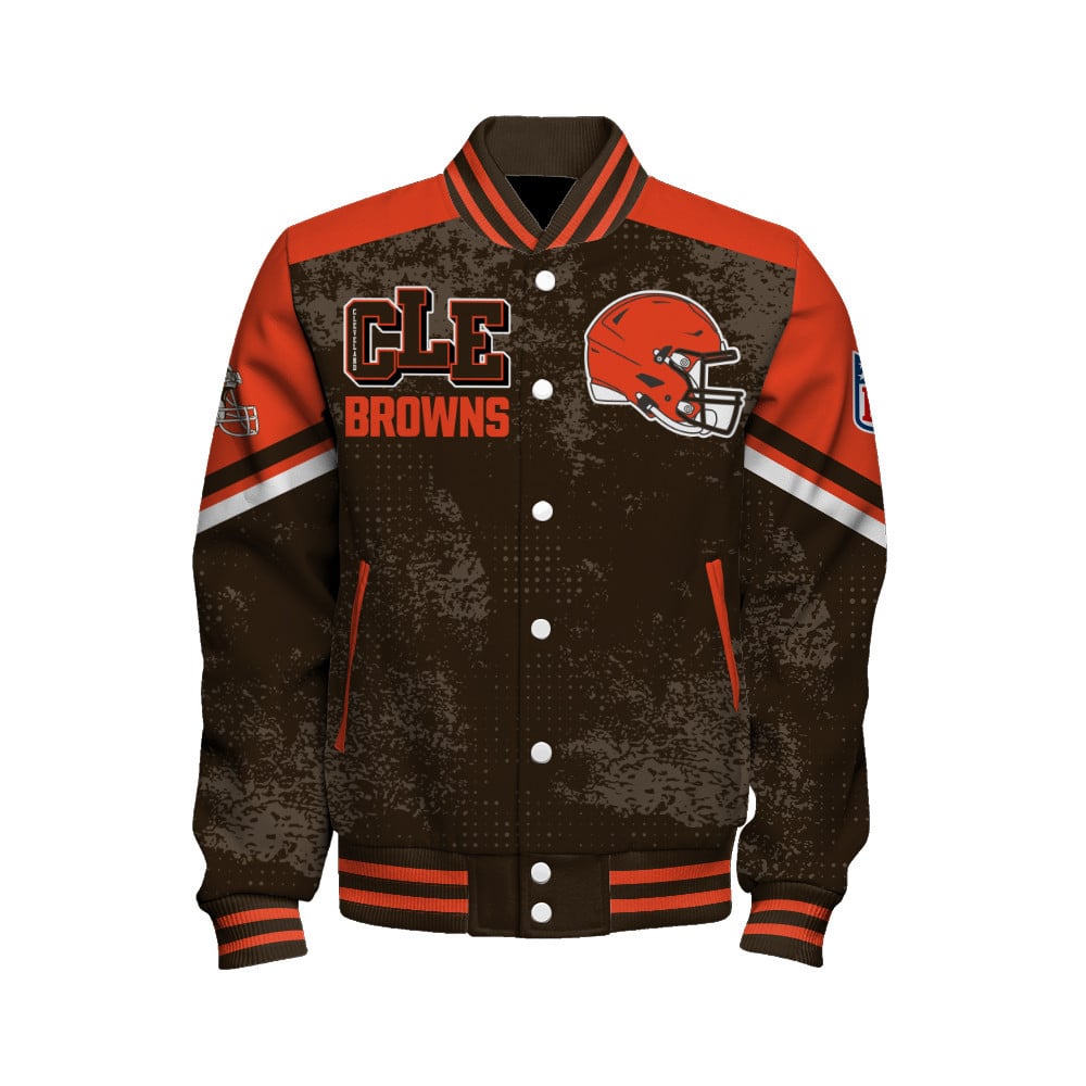 Cleveland Browns - Immortal Style Unisex Varsity Jacket - Famjoys Cleveland Browns - Immortal Style Unisex Varsity Jacket - Famjoys