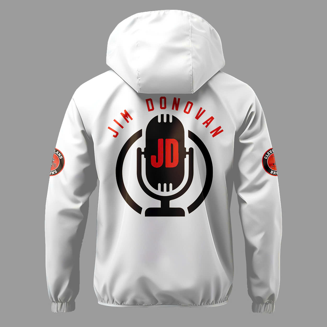 Cleveland Browns Jim Donovan Voice Special Wind Jacket - Famjoys Cleveland Browns Jim Donovan Voice Special Wind Jacket - Famjoys