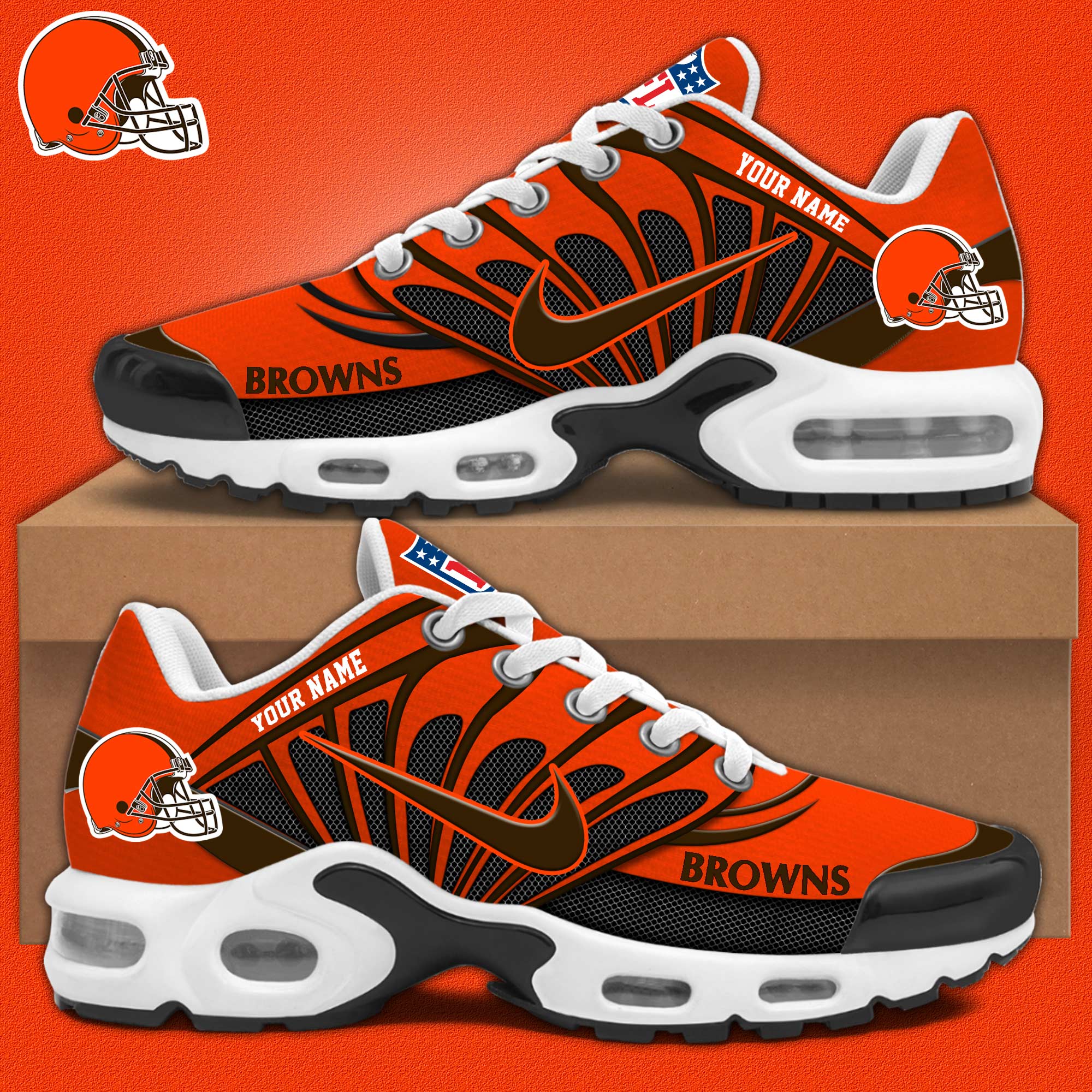 Cleveland Browns Personalized Shoes - Famjoys Cleveland Browns Personalized Shoes - Famjoys