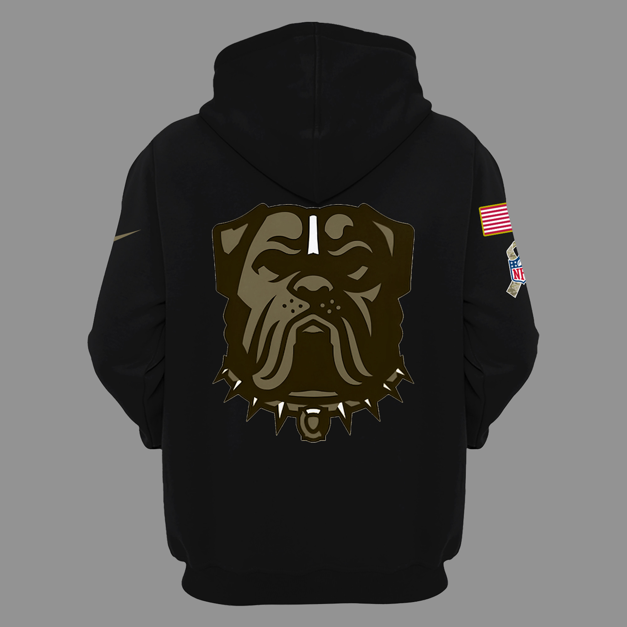 Cleveland Browns Salute To Service New Logo Hoodie - Famjoys Cleveland Browns Salute To Service New Logo Hoodie - Famjoys