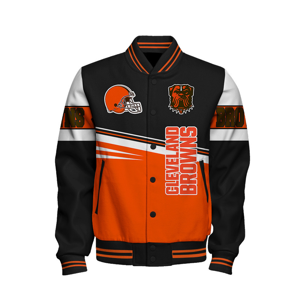 Cleveland Browns - Second Family Unisex Varsity Jacket - Famjoys Cleveland Browns - Second Family Unisex Varsity Jacket - Famjoys