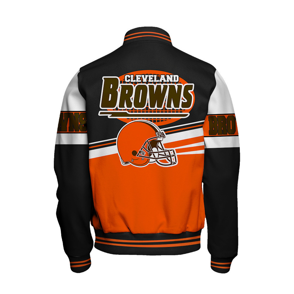 Cleveland Browns - Second Family Unisex Varsity Jacket - Famjoys Cleveland Browns - Second Family Unisex Varsity Jacket - Famjoys