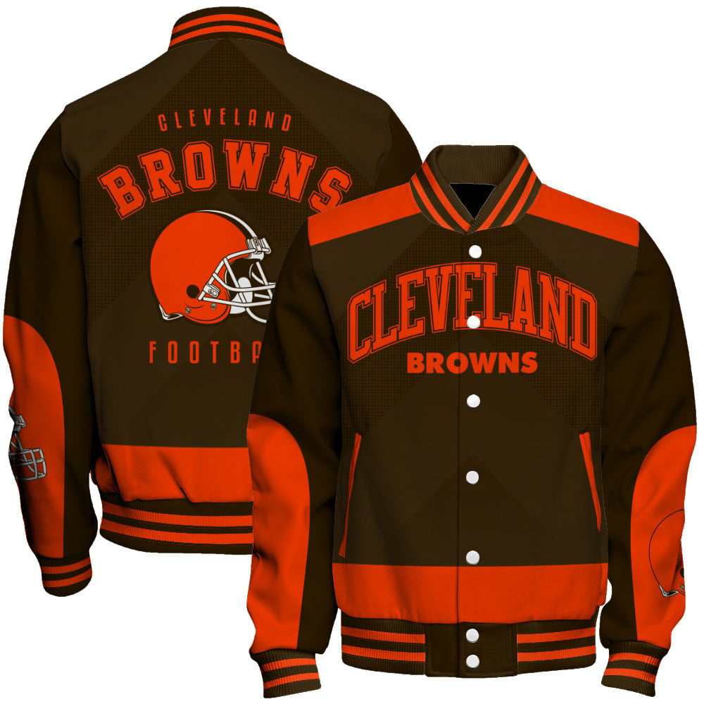Cleveland Browns - Stay Ahead Of The Trend Unisex Varsity Jacket
