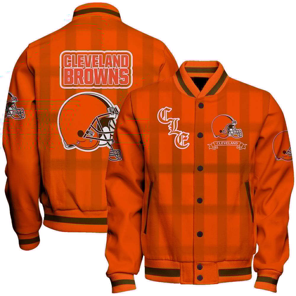 Cleveland Browns - Unforgettable Memories Unisex Varsity Jacket - Famjoys Cleveland Browns - Unforgettable Memories Unisex Varsity Jacket - Famjoys