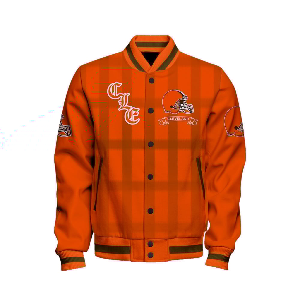 Cleveland Browns - Unforgettable Memories Unisex Varsity Jacket - Famjoys Cleveland Browns - Unforgettable Memories Unisex Varsity Jacket - Famjoys