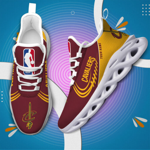 Cleveland Cavaliers Max Soul Shoes - Famjoys Cleveland Cavaliers Max Soul Shoes - Famjoys