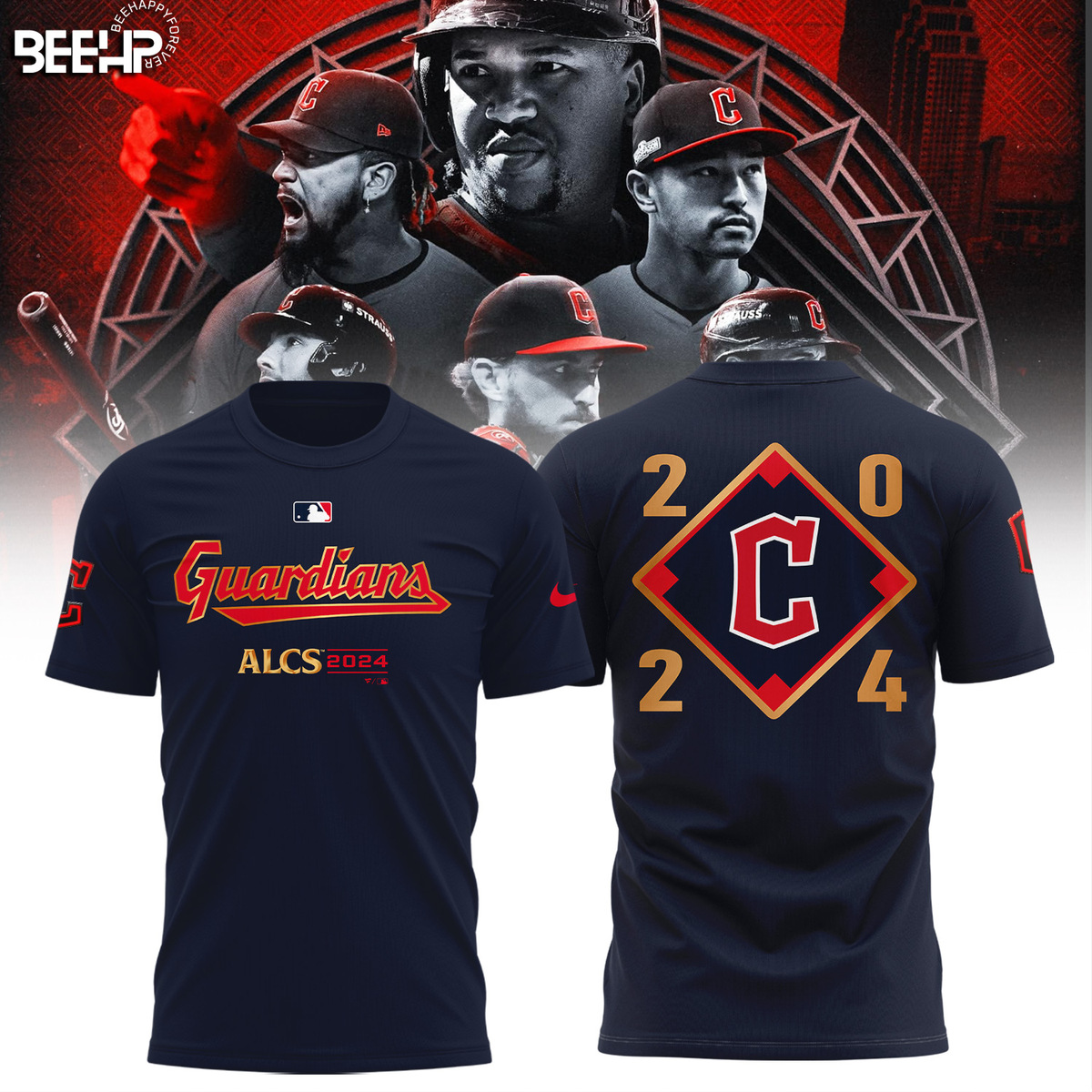 Cleveland Guardians American League Division Champions Shirt - Famjoys Cleveland Guardians American League Division Champions Shirt - Famjoys