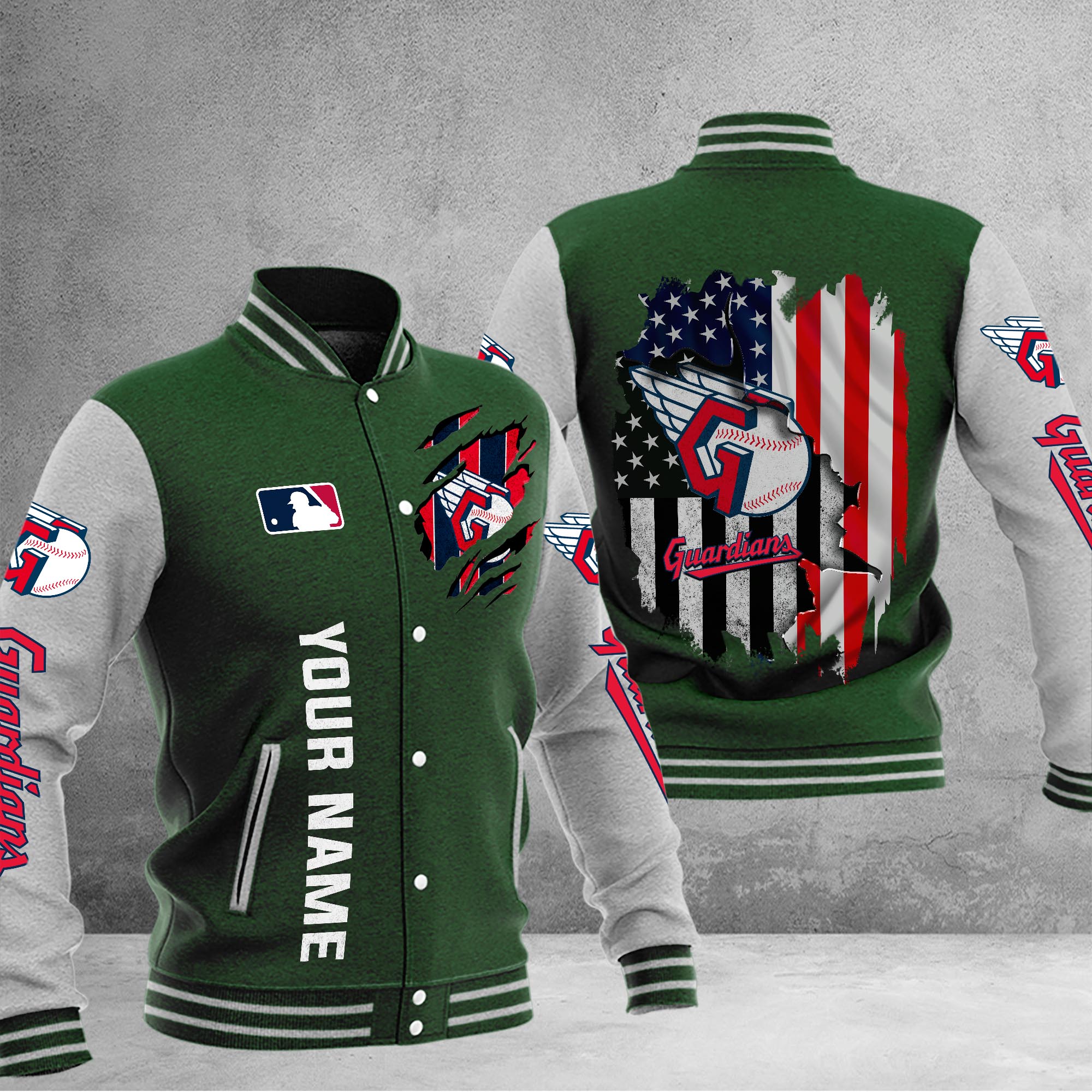 Cleveland Guardians Baseball Jacket - Famjoys Cleveland Guardians Baseball Jacket - Famjoys