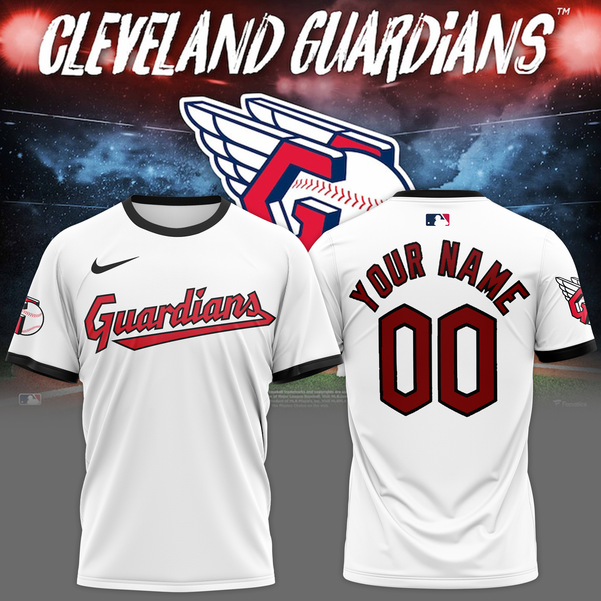 Cleveland Guardians Baseball jersey - Famjoys Cleveland Guardians Baseball jersey - Famjoys