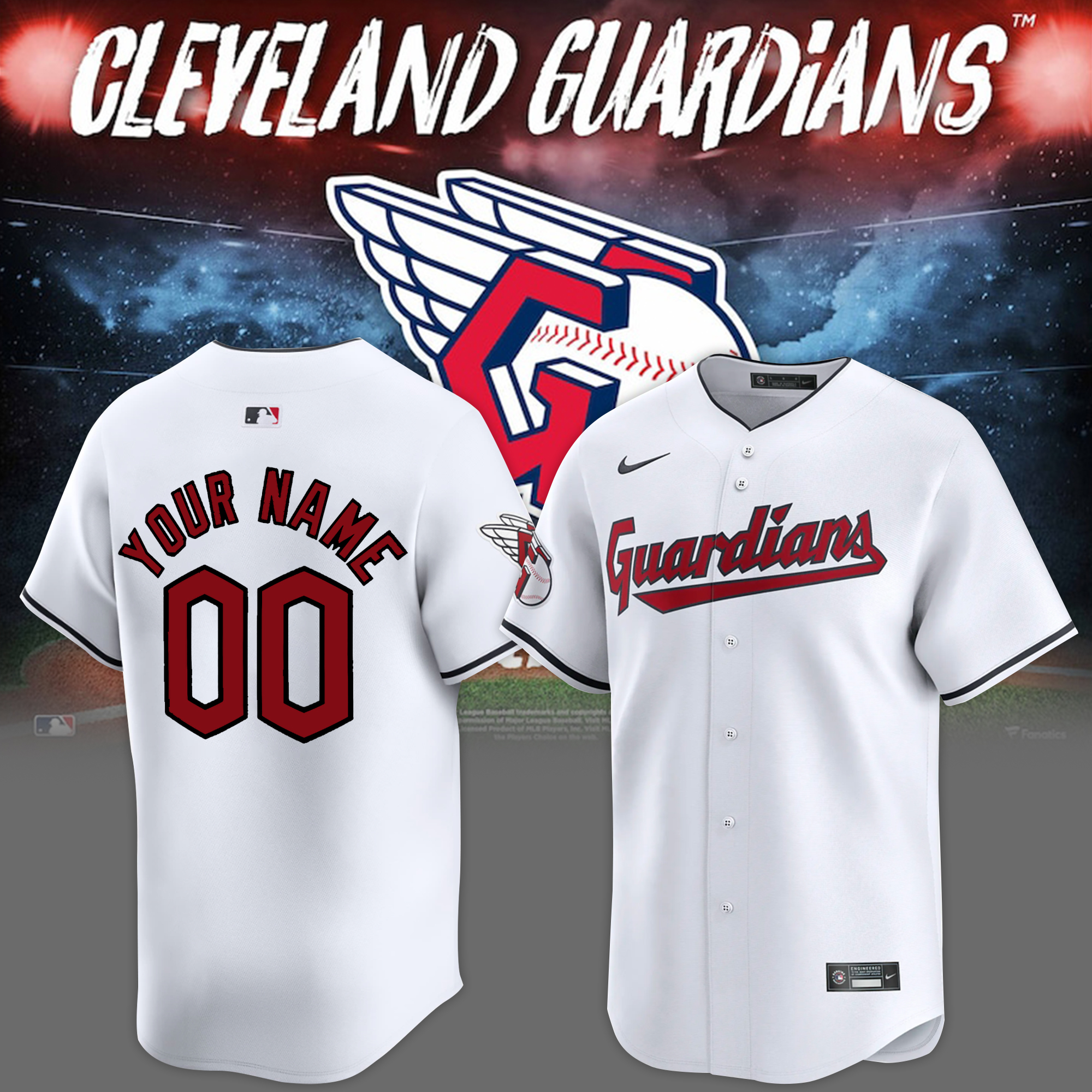 Cleveland Guardians Baseball jersey - Famjoys Cleveland Guardians Baseball jersey - Famjoys