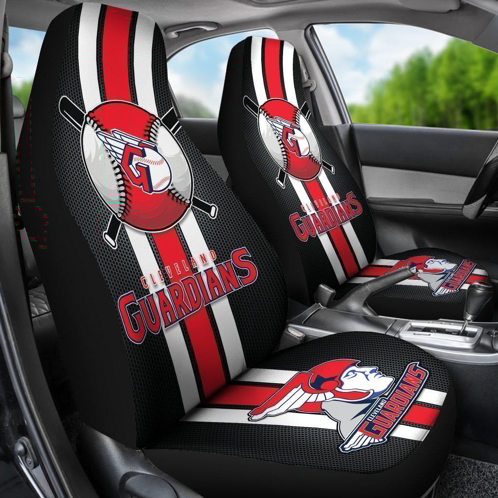 Cleveland Guardians Car Seat Covers MBL Baseball Ph220914-08 - Famjoys Cleveland Guardians Car Seat Covers MBL Baseball Ph220914-08 - Famjoys