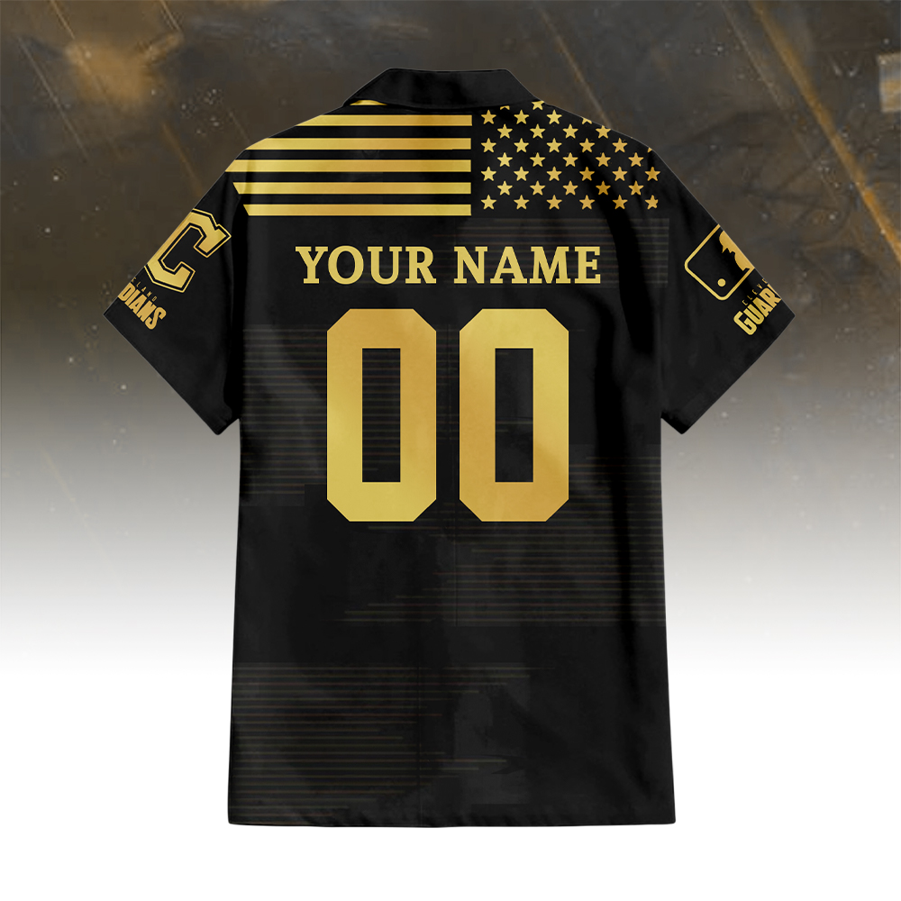 Cleveland Guardians Golden Hawaiian Shirt - Famjoys Cleveland Guardians Golden Hawaiian Shirt - Famjoys