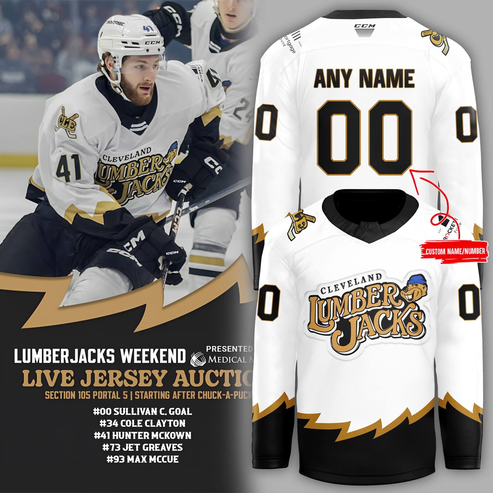 Cleveland Monsters x Lumberjacks JERSEY AUCTION - Famjoys Cleveland Monsters x Lumberjacks JERSEY AUCTION - Famjoys