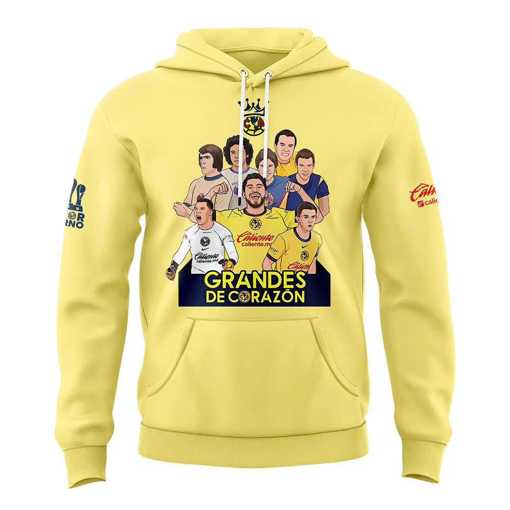 Club América Liga MX Champions Premium Hoodie - Famjoys Club América Liga MX Champions Premium Hoodie - Famjoys
