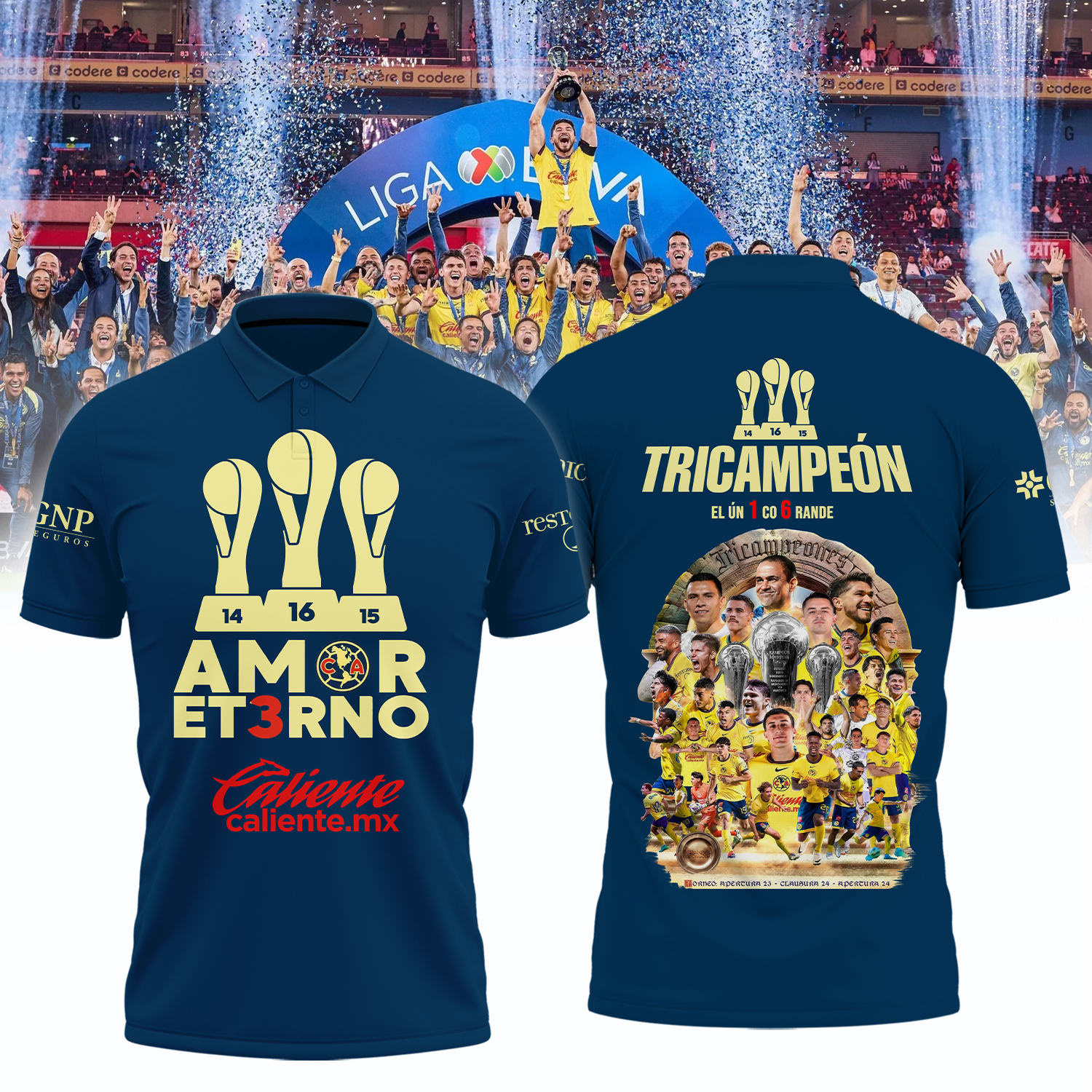 Club America tricampeon Shirt - Famjoys Club America tricampeon Shirt - Famjoys