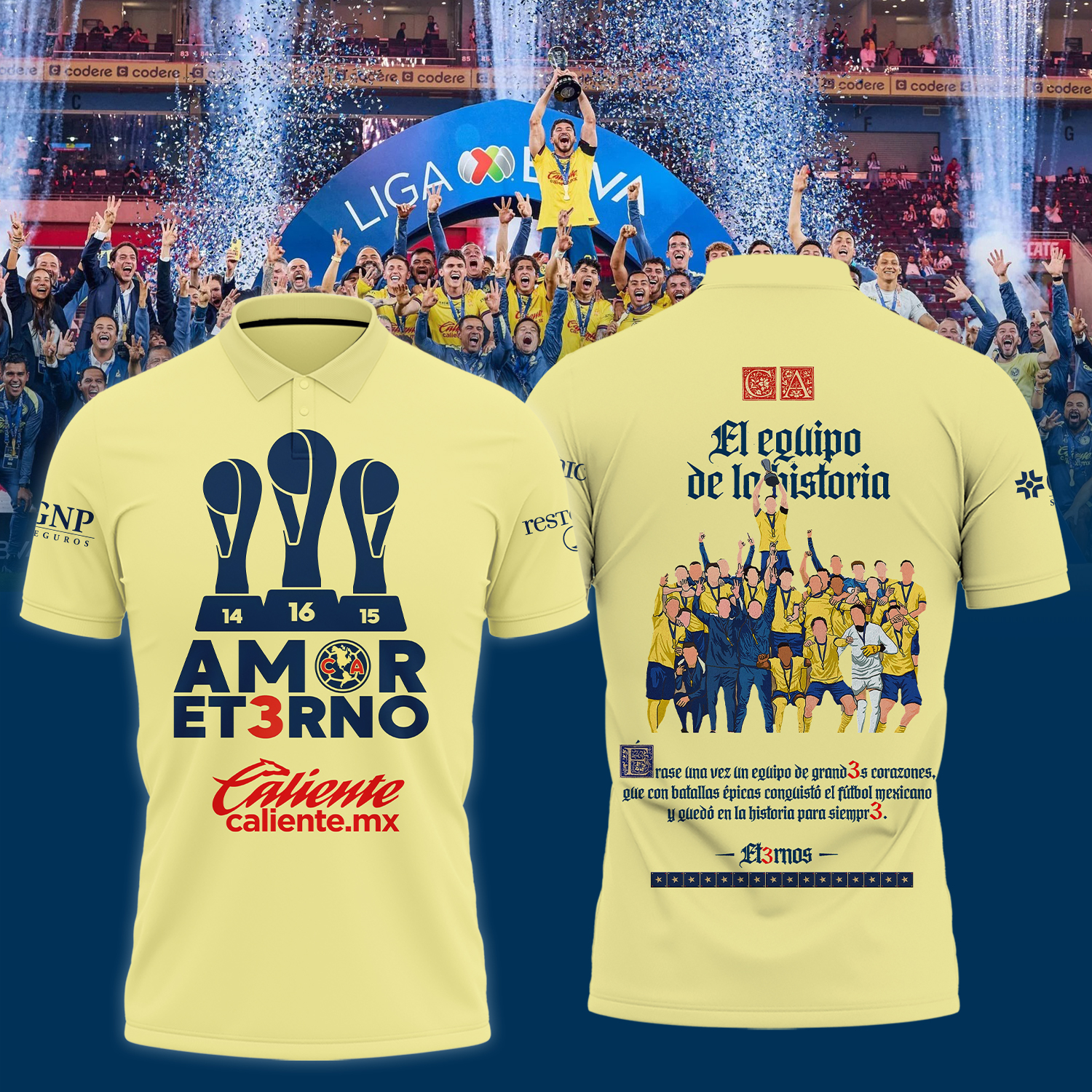 Club America tricampeon Shirt - Famjoys Club America tricampeon Shirt - Famjoys