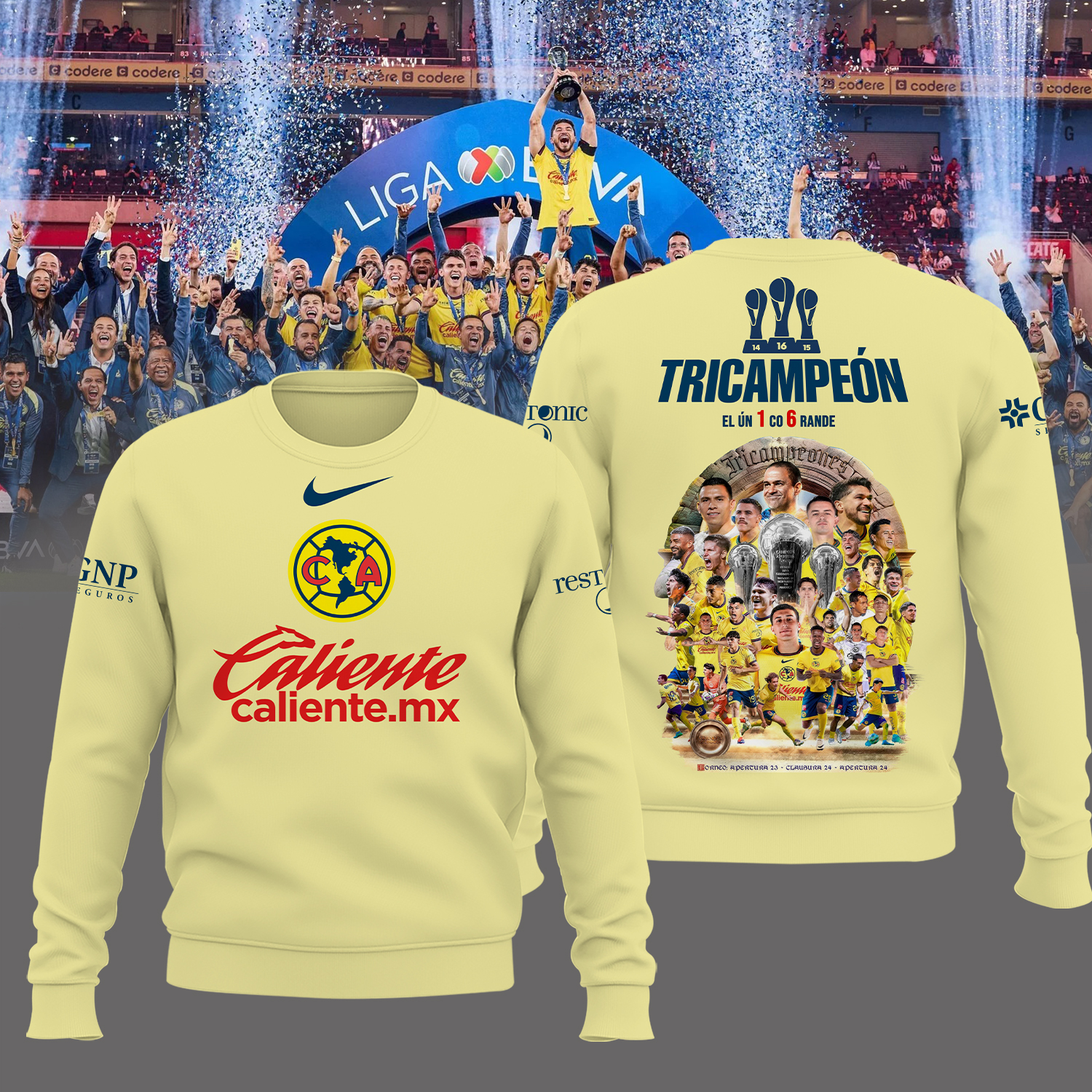 Club America tricampeon Shirt - Famjoys Club America tricampeon Shirt - Famjoys