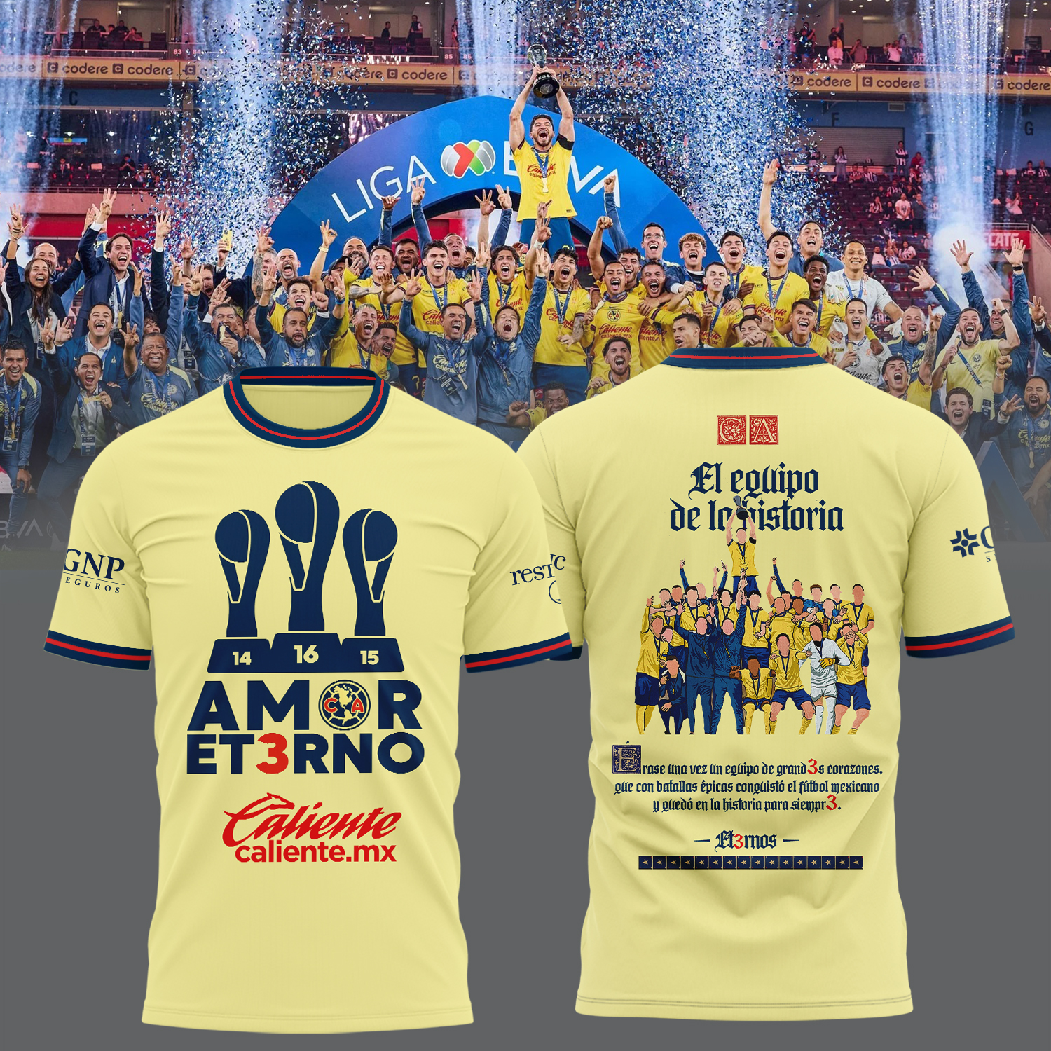 Club America tricampeon Shirt - Famjoys Club America tricampeon Shirt - Famjoys
