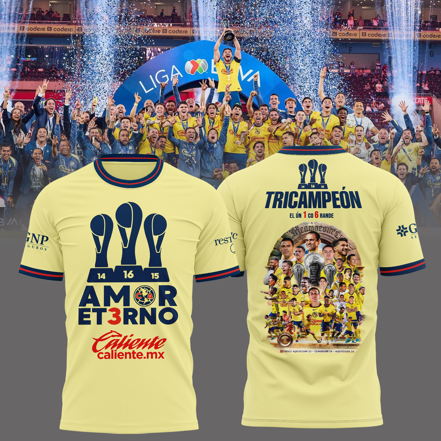 Club America tricampeon Shirt - Famjoys Club America tricampeon Shirt - Famjoys