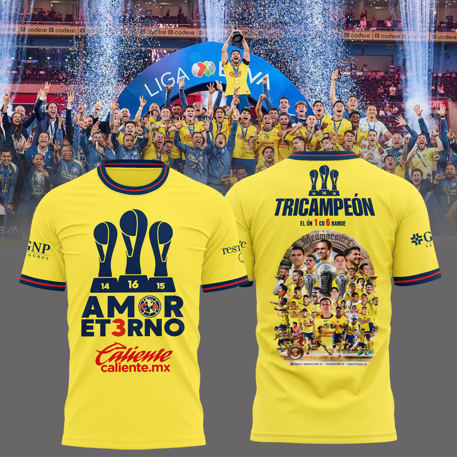 Club America tricampeon Shirt - Famjoys Club America tricampeon Shirt - Famjoys