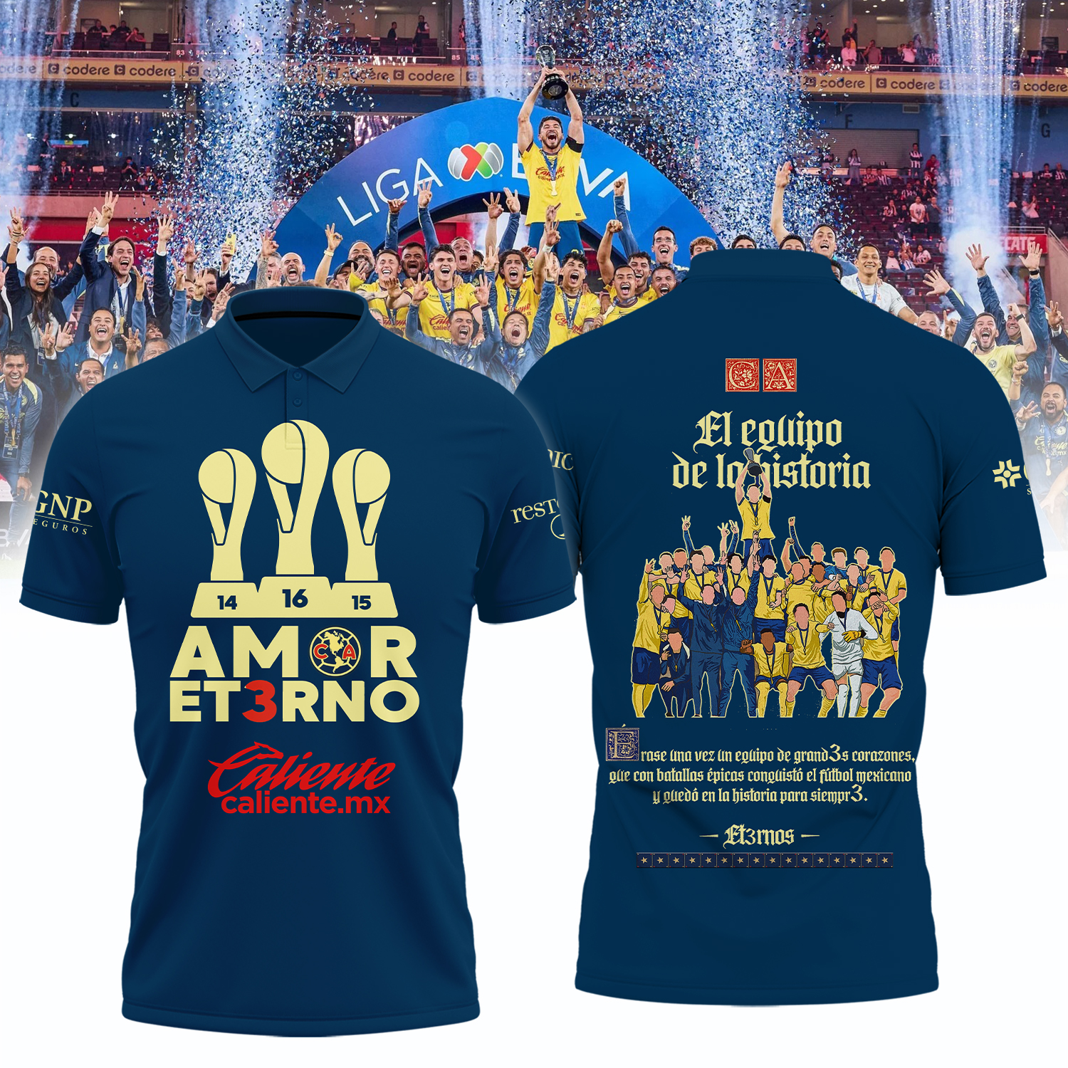 Club America tricampeon Shirt - Famjoys Club America tricampeon Shirt - Famjoys