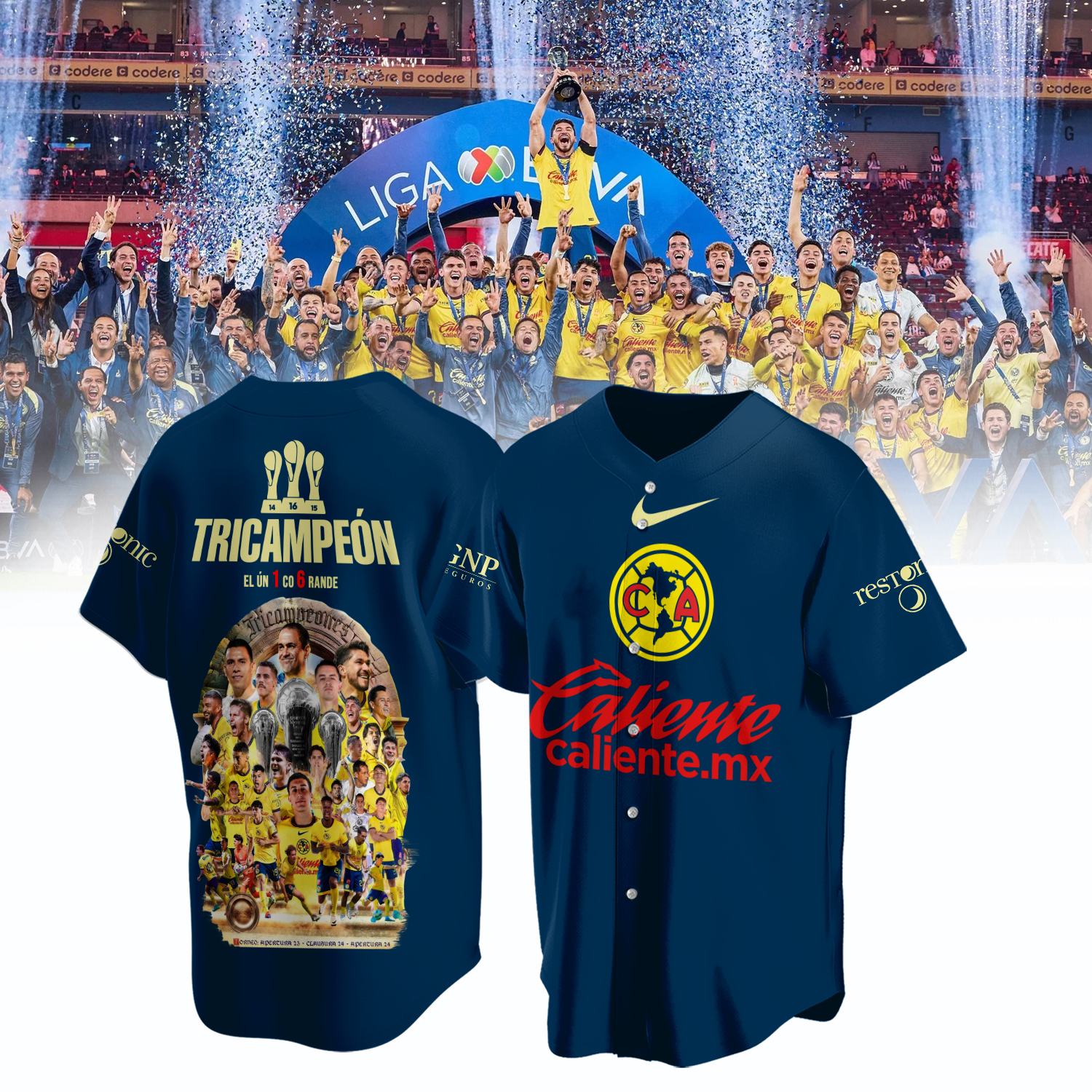 Club America tricampeon Shirt - Famjoys Club America tricampeon Shirt - Famjoys