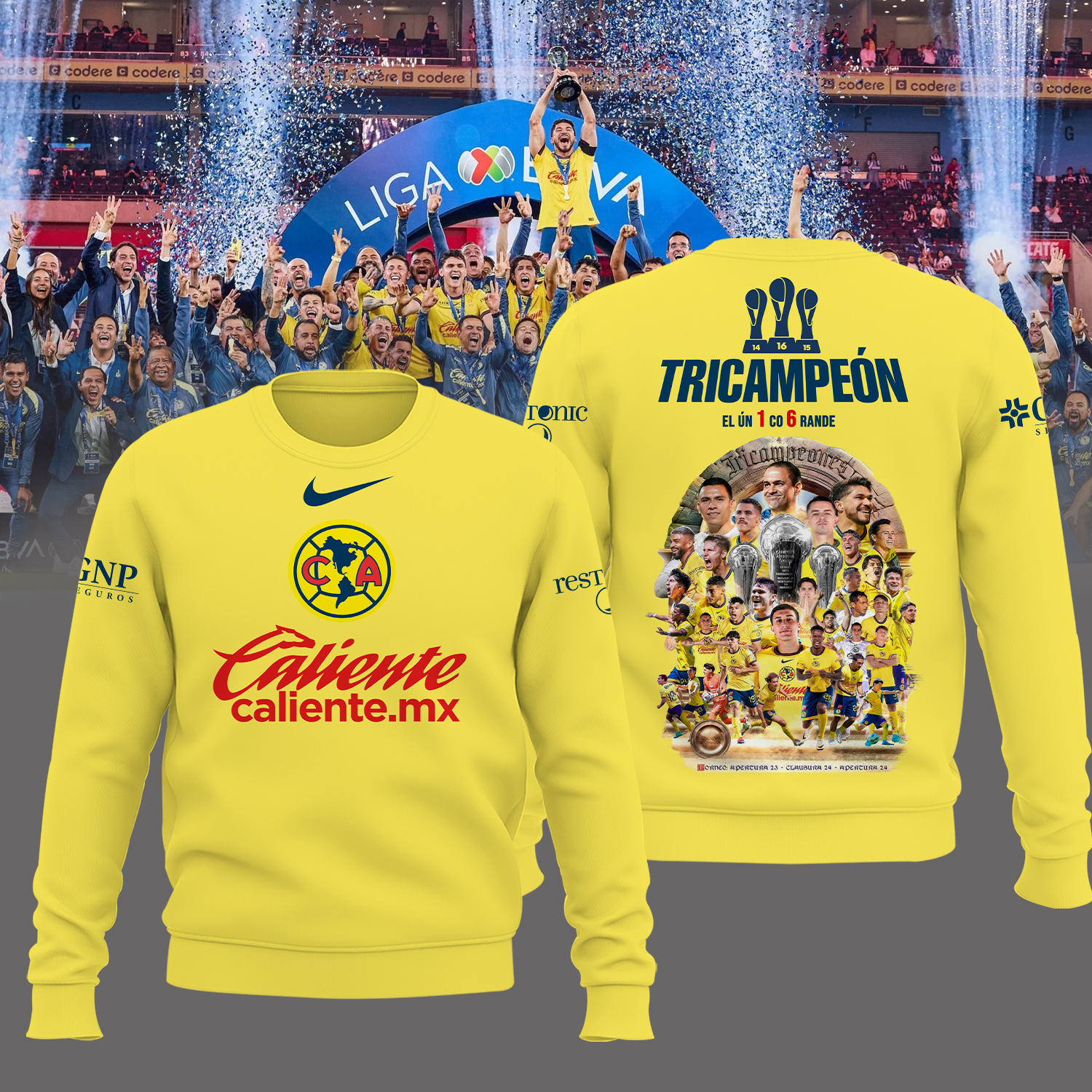 Club America tricampeon Shirt - Famjoys Club America tricampeon Shirt - Famjoys