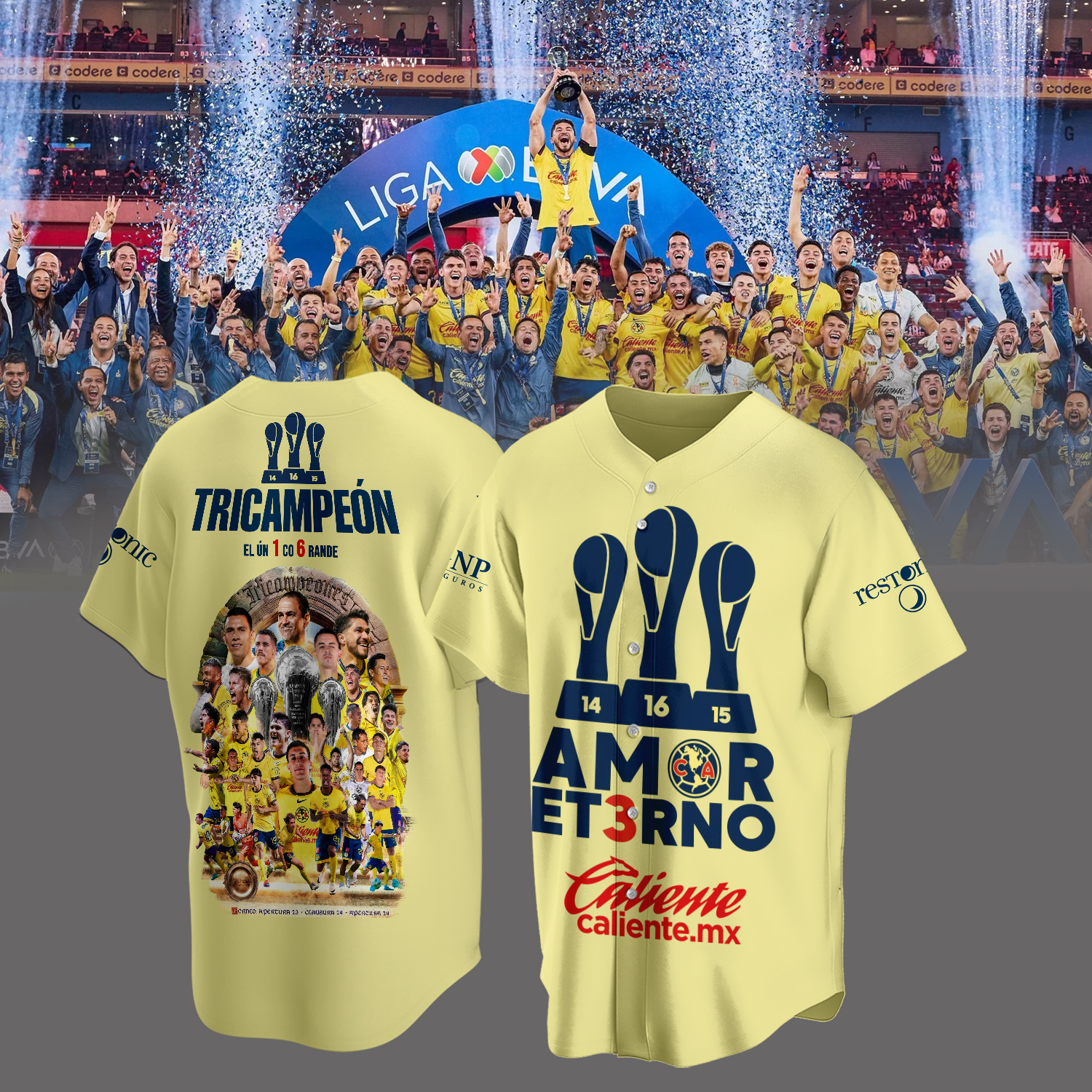 Club America tricampeon Shirt - Famjoys Club America tricampeon Shirt - Famjoys