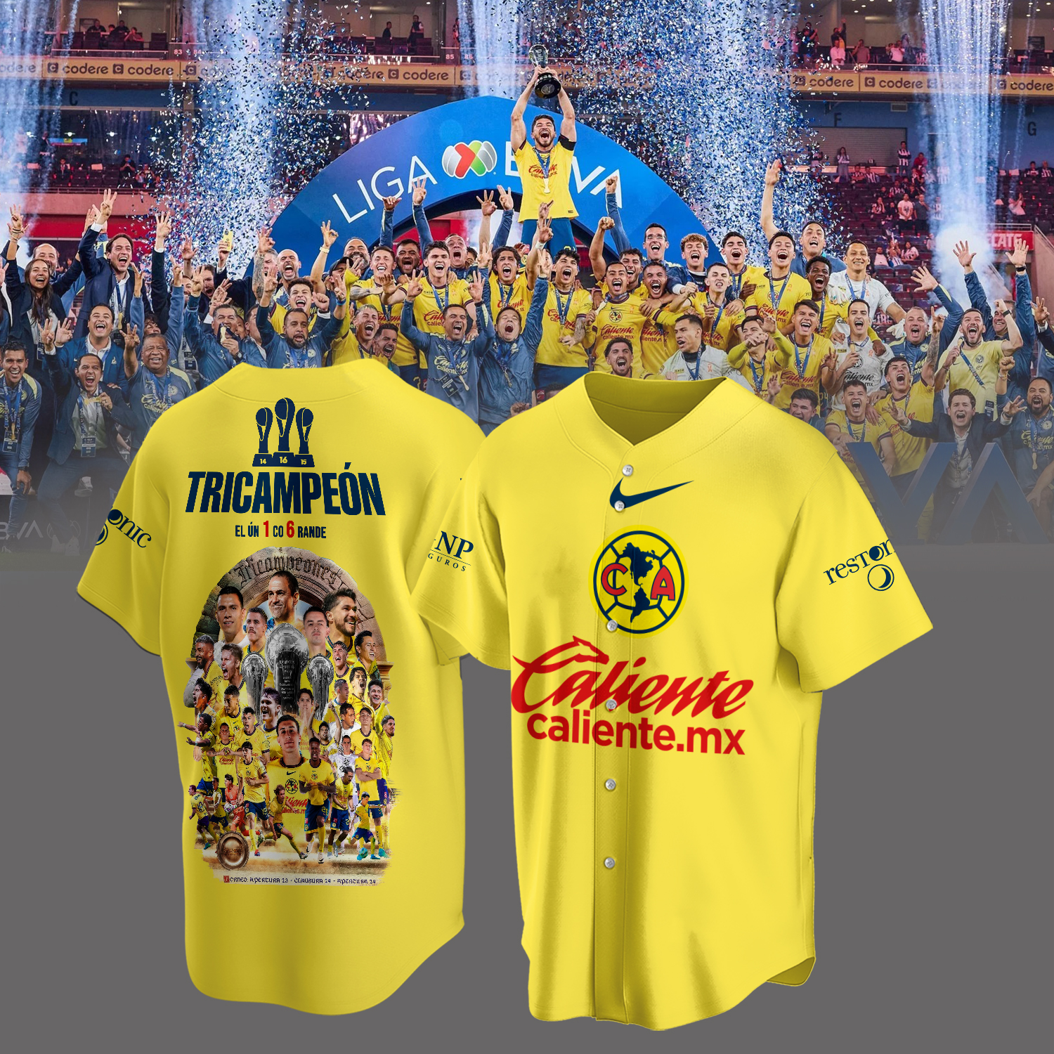 Club America tricampeon Shirt - Famjoys Club America tricampeon Shirt - Famjoys