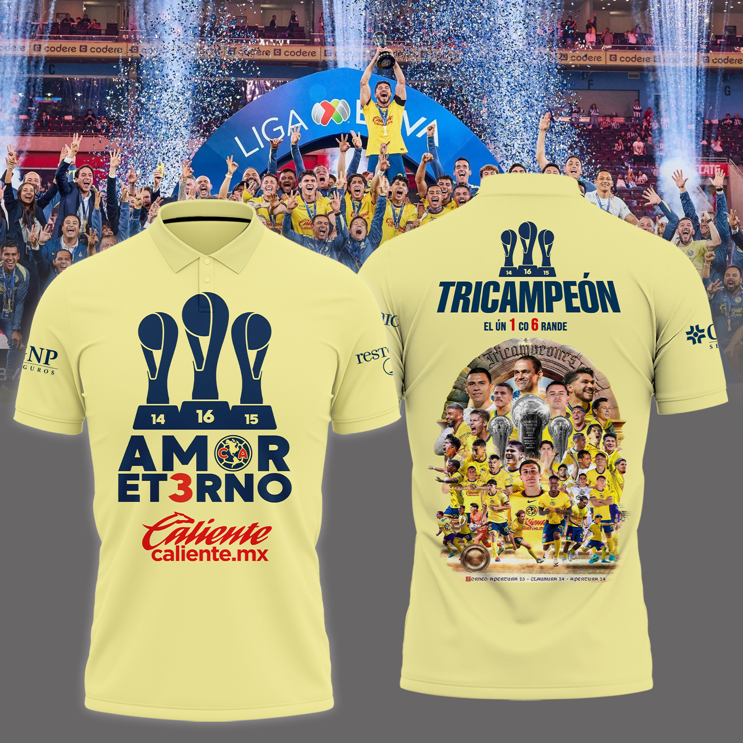 Club America tricampeon Shirt - Famjoys Club America tricampeon Shirt - Famjoys