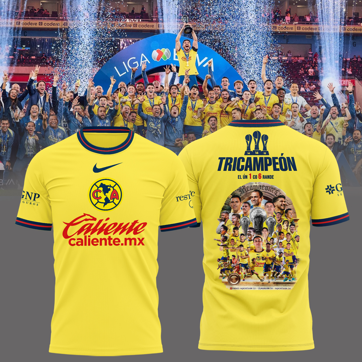 Club America tricampeon Shirt - Famjoys Club America tricampeon Shirt - Famjoys