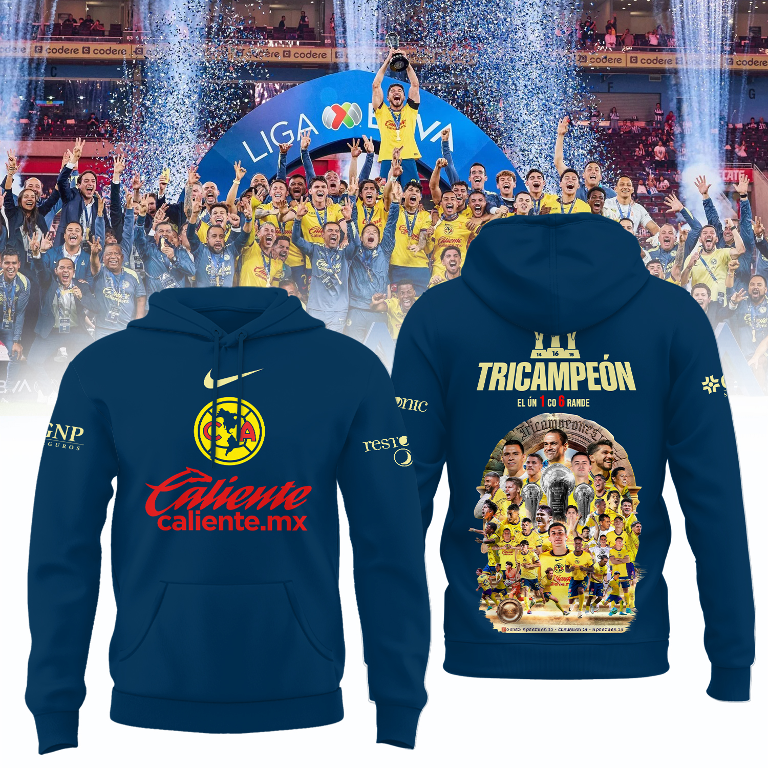 Club America tricampeon Shirt - Famjoys Club America tricampeon Shirt - Famjoys