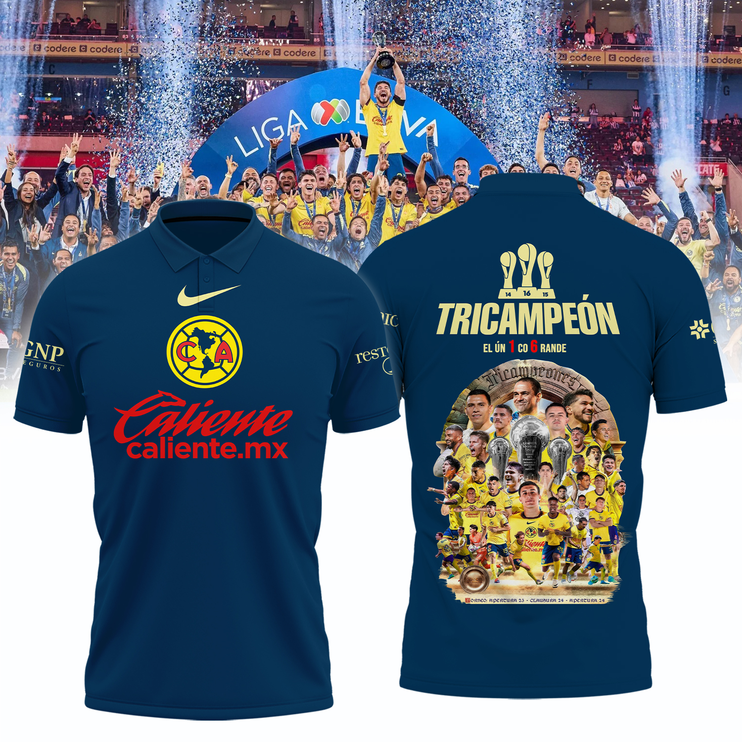 Club America tricampeon Shirt - Famjoys Club America tricampeon Shirt - Famjoys