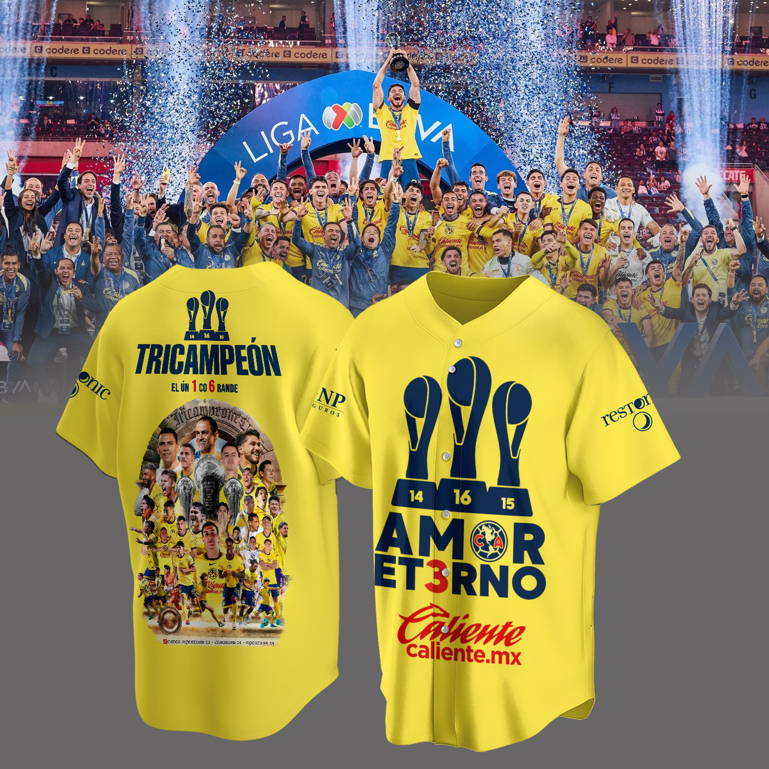 Club America tricampeon Shirt - Famjoys Club America tricampeon Shirt - Famjoys