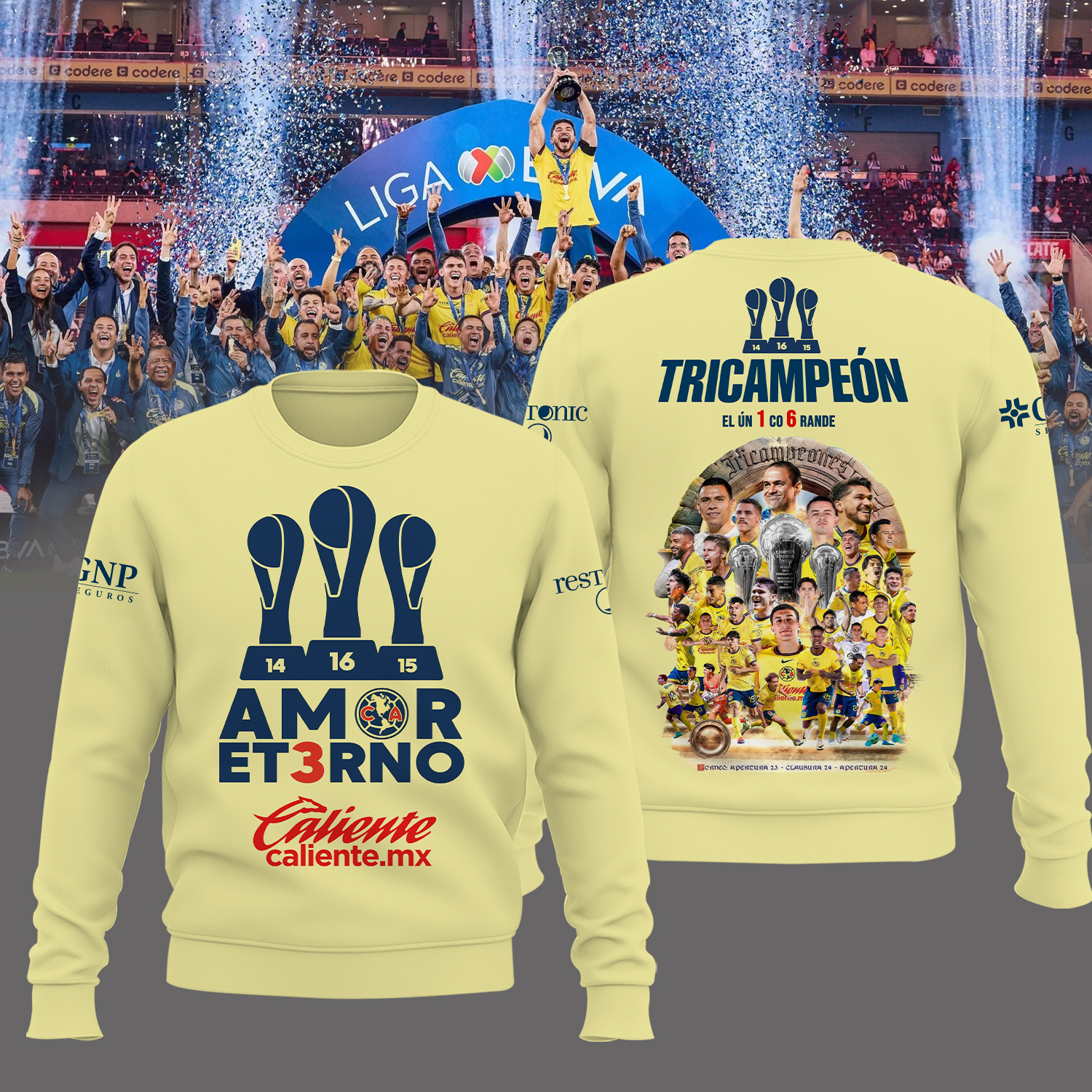 Club America tricampeon Shirt - Famjoys Club America tricampeon Shirt - Famjoys