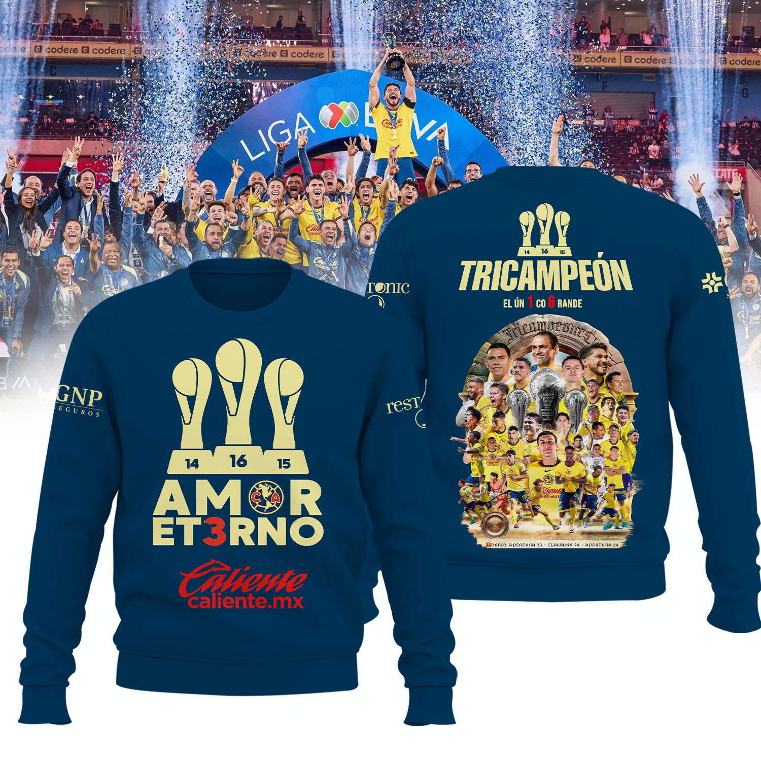 Club America tricampeon Shirt - Famjoys Club America tricampeon Shirt - Famjoys
