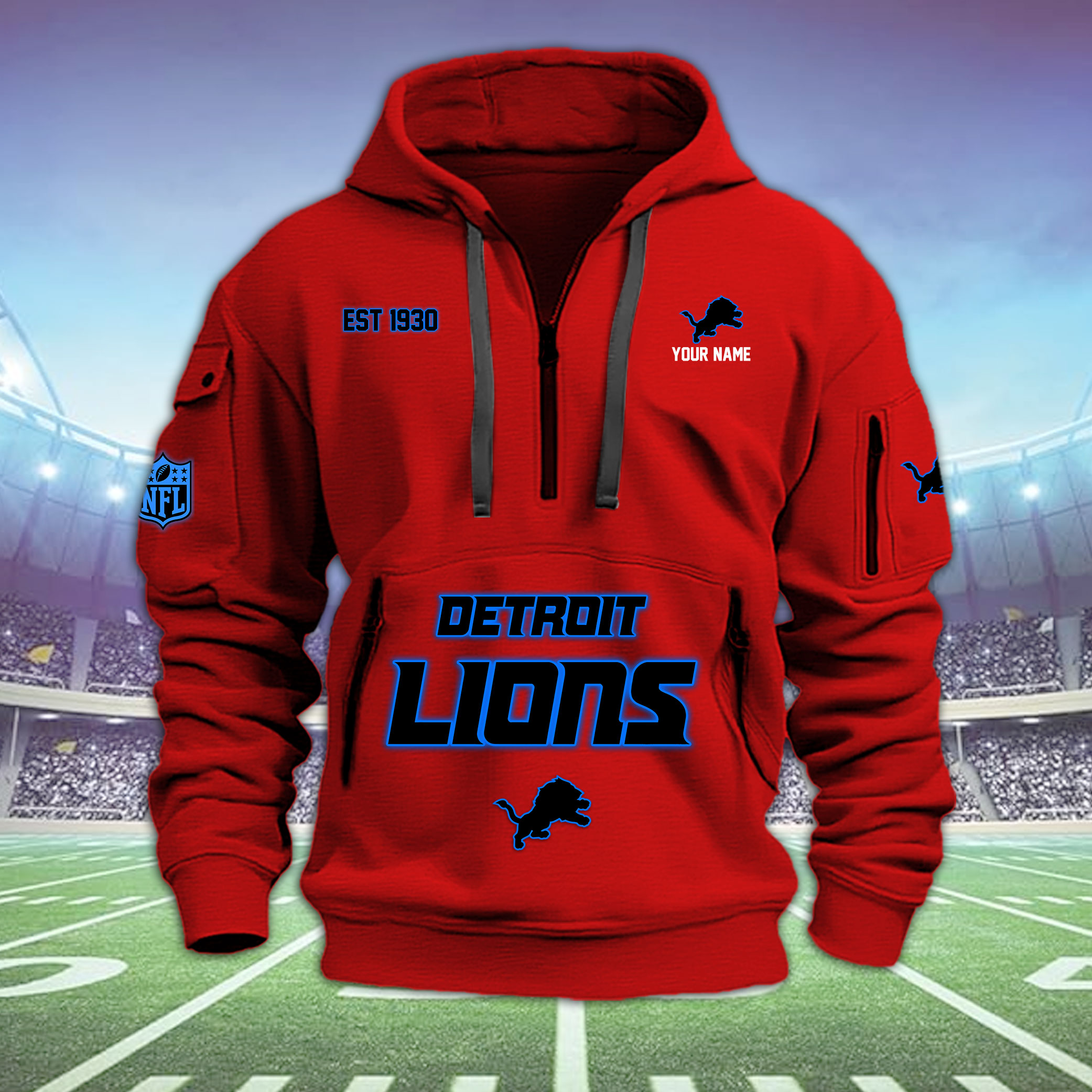 CMSLPC29945 LION2 Heavy Hoodie - Famjoys CMSLPC29945 LION2 Heavy Hoodie - Famjoys
