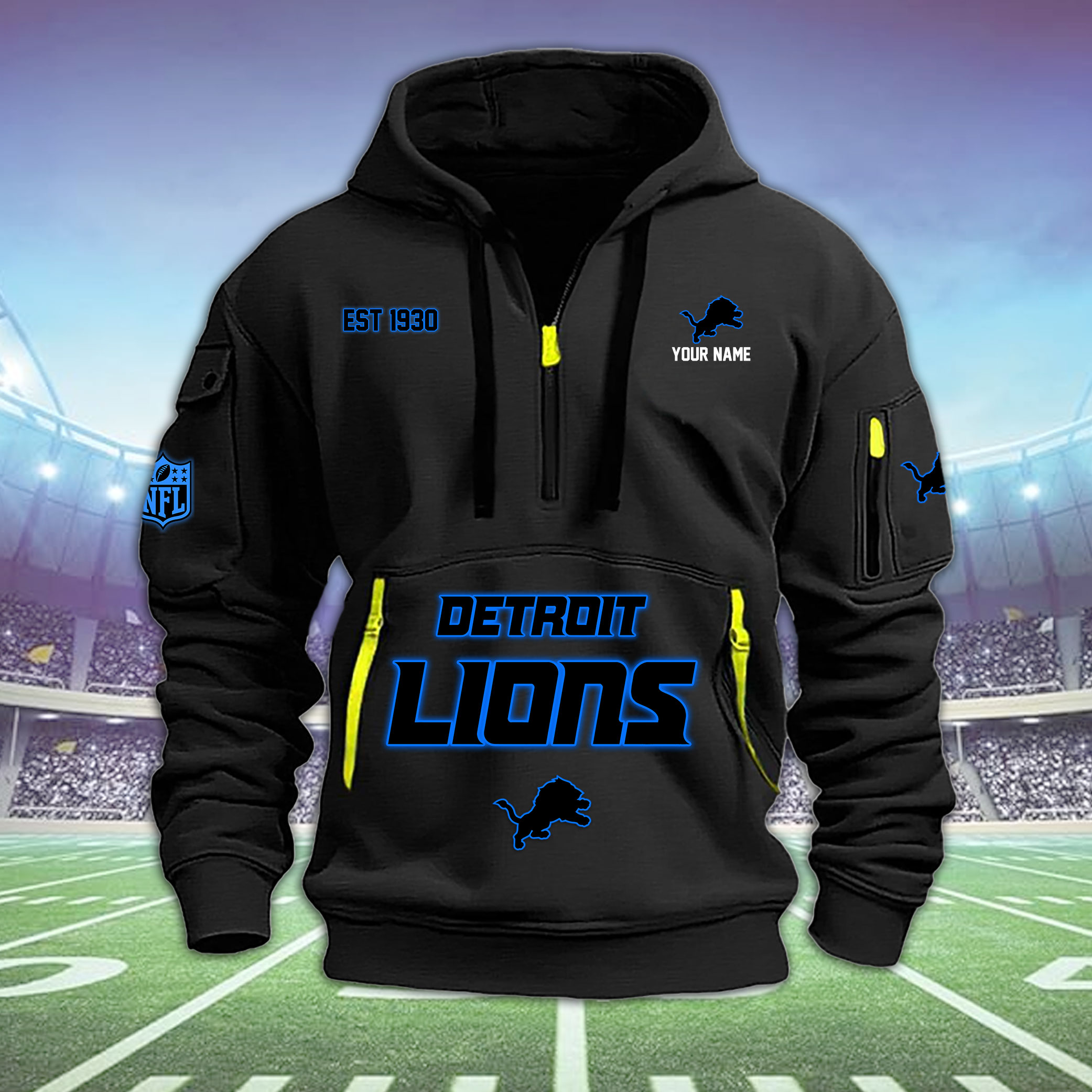CMSLPC29945 LION2 Heavy Hoodie - Famjoys CMSLPC29945 LION2 Heavy Hoodie - Famjoys